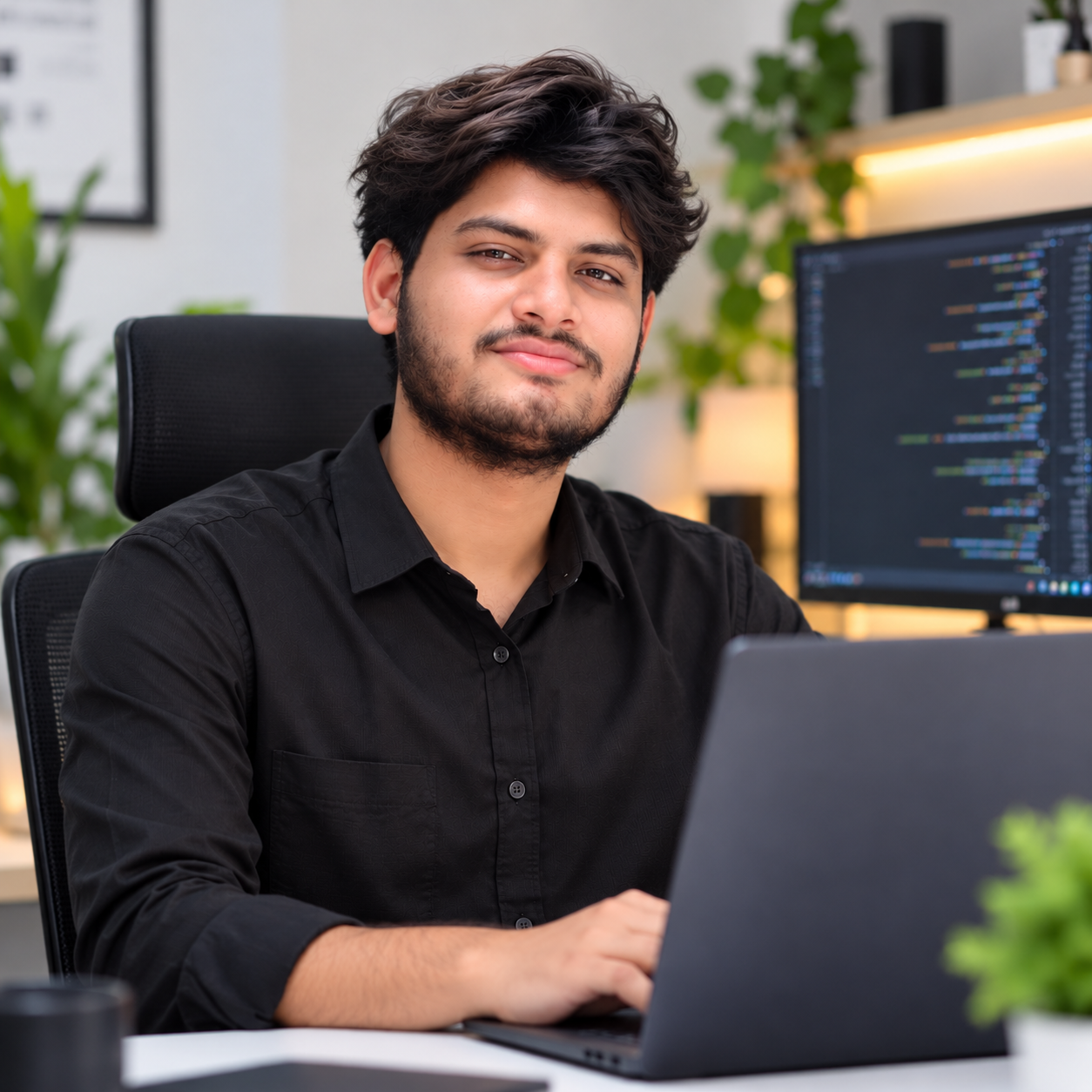 Yeasin Riaz with web technology logos